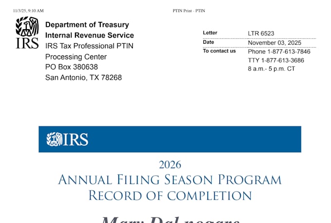 provide tax preparation and extension, fast and reliable service